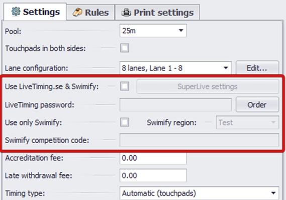 Image of tick box settings for export
